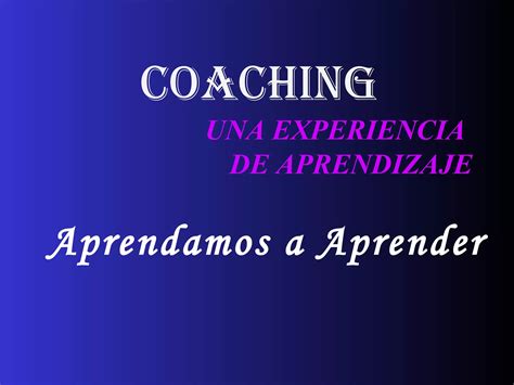 Aprendo Coaching — Bienvenidos a Aprendo Coaching.